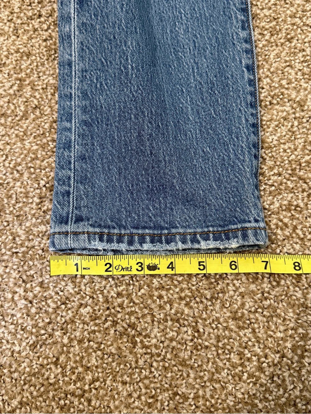 Levi's 501 Classic Blue Denim Jeans 28 - Picture 6 of 10
